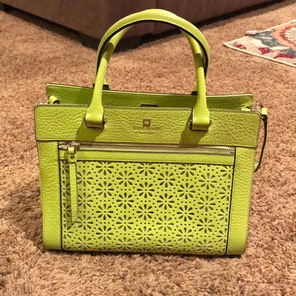 kate spade lime green purse